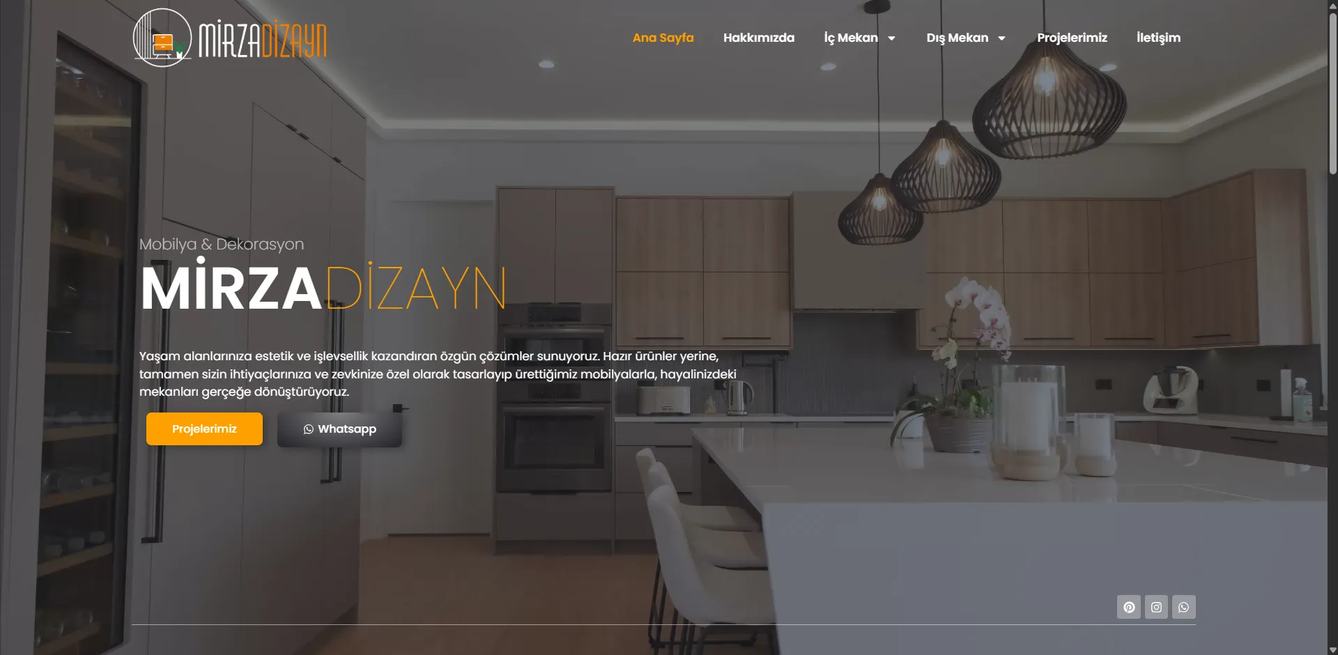 Mobilya ve Dekorasyon Web Sitesi